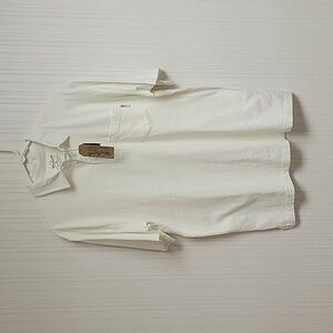 Woolrich white first forks 1 pocket polo mens' sz medium NWT